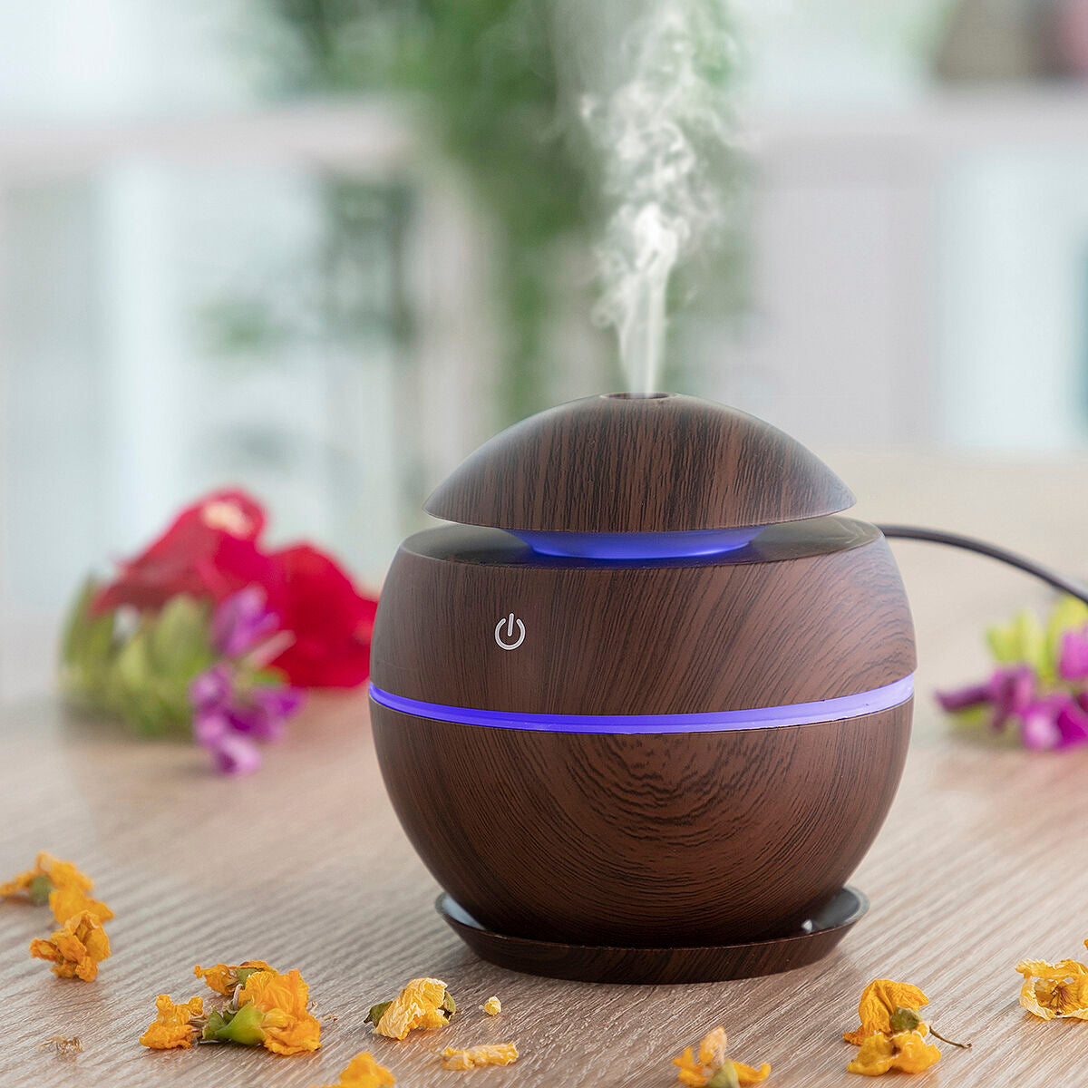 AromaMist™ – Difusor Ultrassónico com Luz LED e 130ml