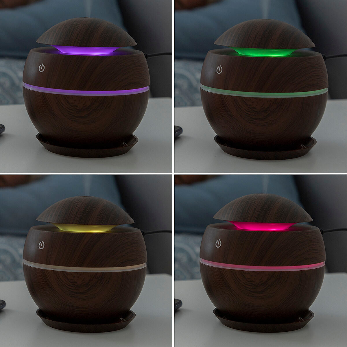 AromaMist™ – Difusor Ultrassónico com Luz LED e 130ml