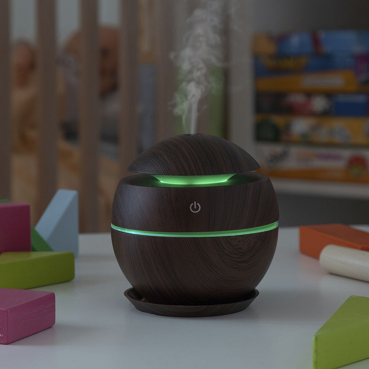 AromaMist™ – Difusor Ultrassónico com Luz LED e 130ml