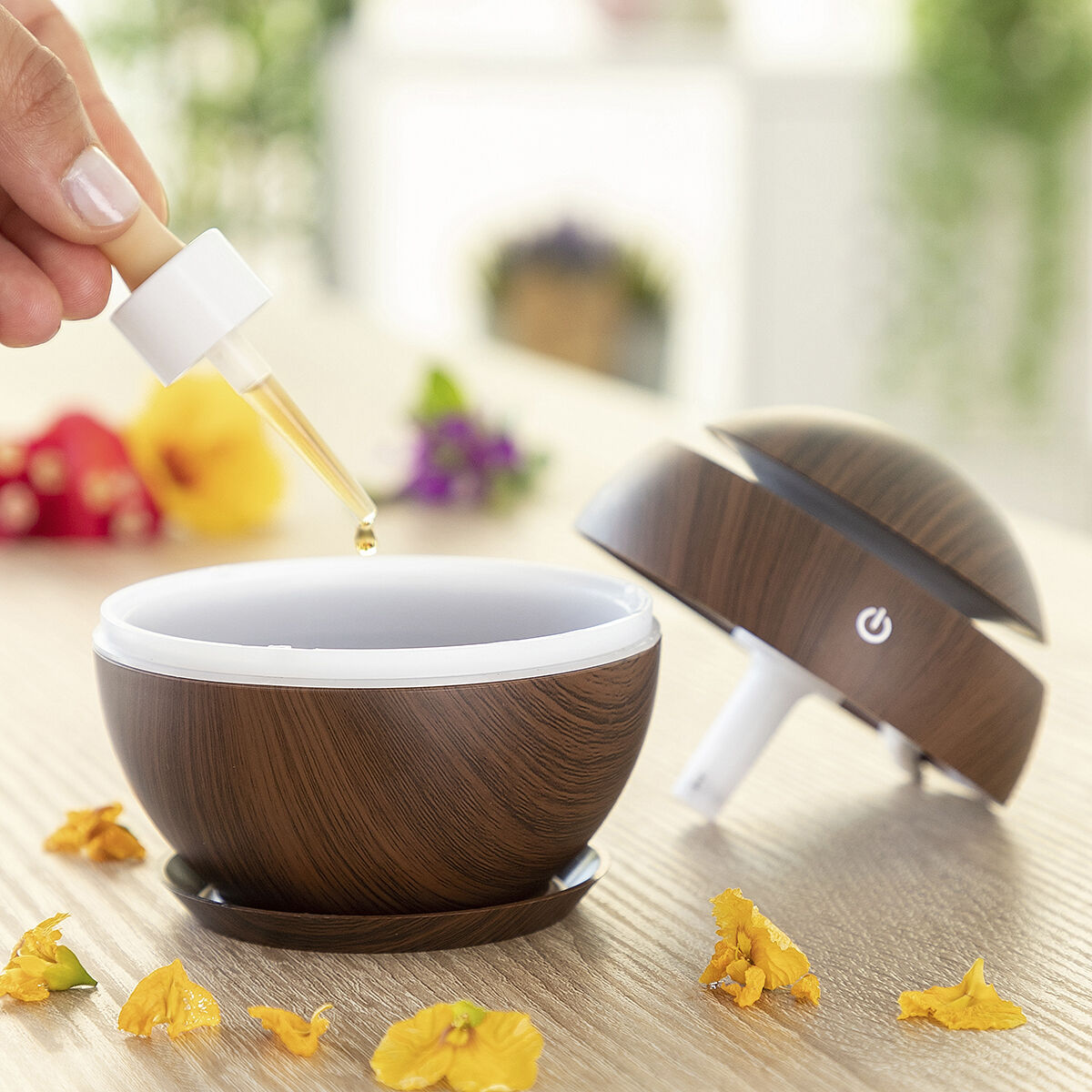 AromaMist™ – Difusor Ultrassónico com Luz LED e 130ml