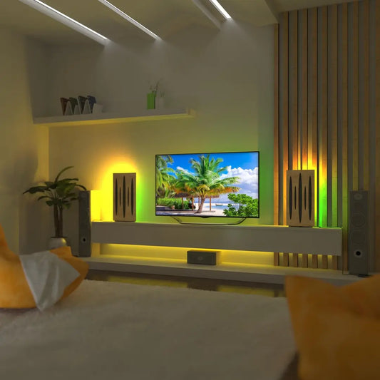 Pulsar-Mini™ Painel Acústico de Mesa com Iluminação RGB